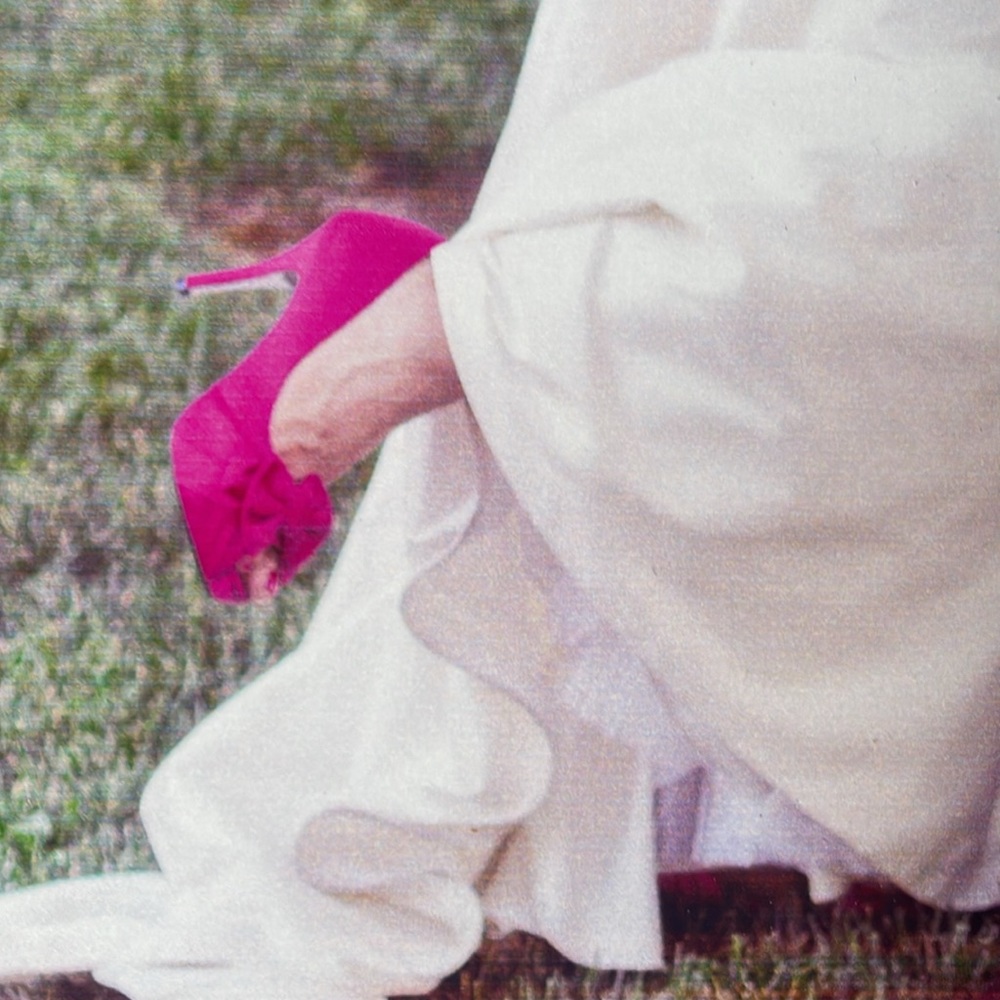 Fuchsia Wedding or Evening Shoes 8.5W